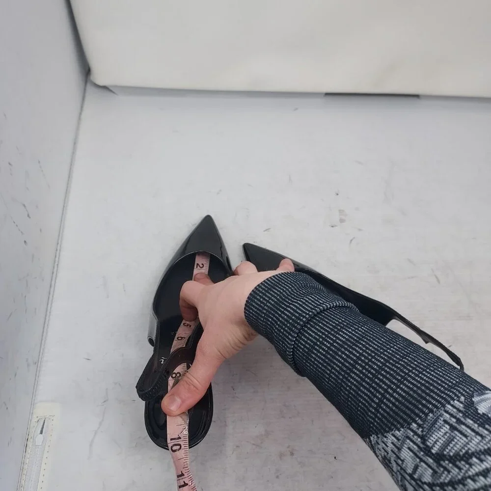 Christian Louboutin Black Patent Hot Chick Slingback Pump - Picture 6 of 12